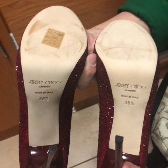 BRAND NEW JIMMY CHOO RED HEELS - Picture 4 of 7